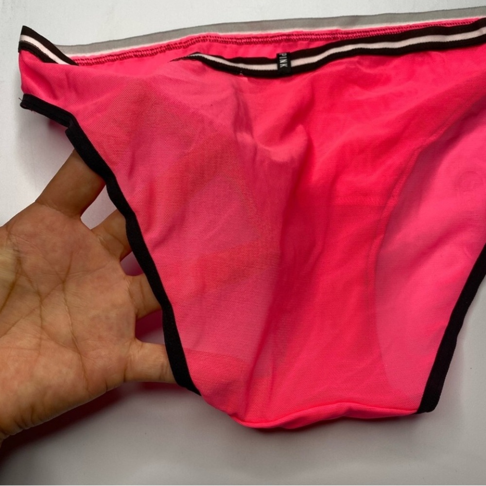 NWT Victoria’s Secret PINK Sheer Extra Low Rise Bikini Panties VS Large L - Picture 3 of 5